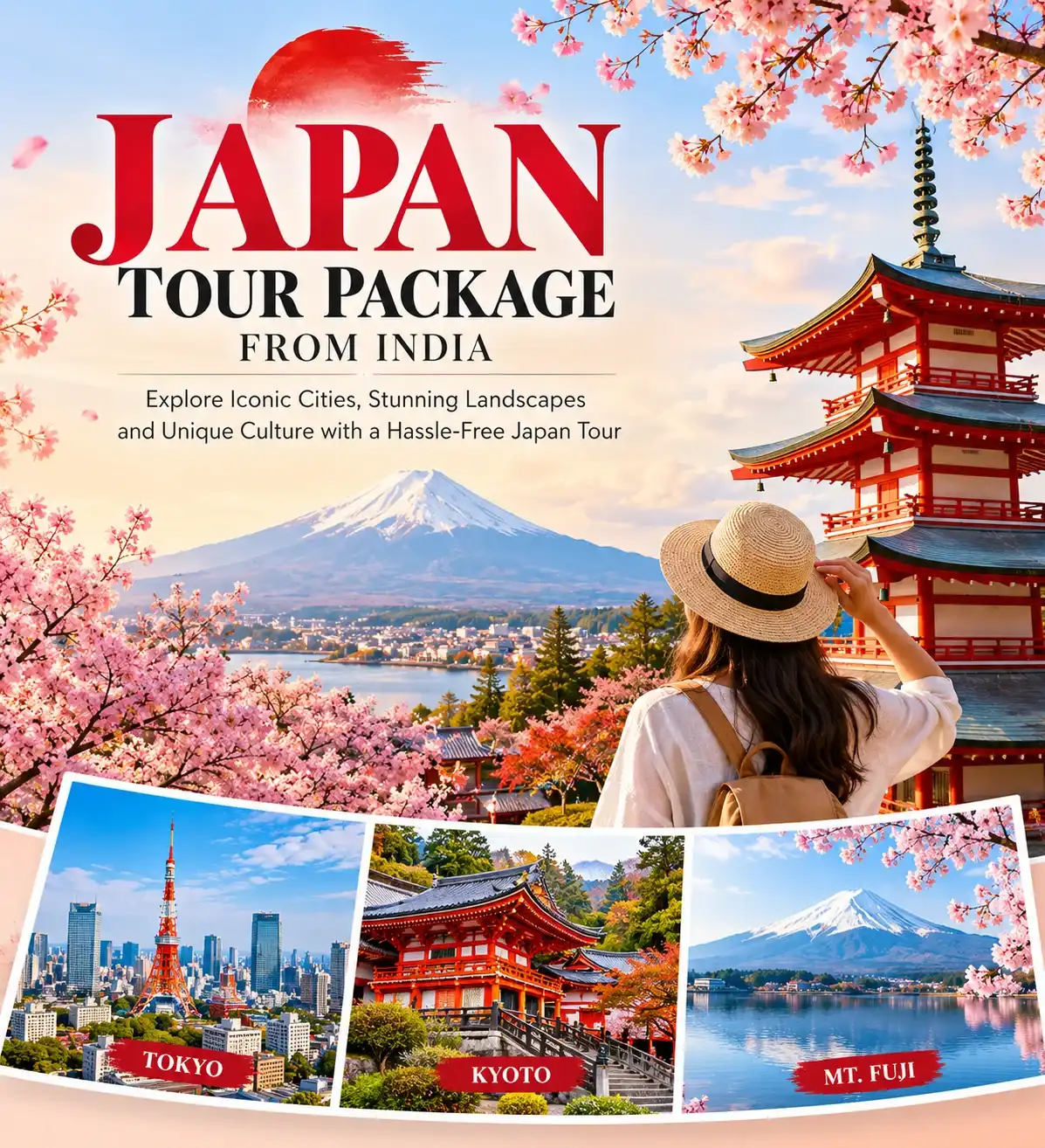 Japan tour package from India covering Tokyo, Mount Fuji and Kyoto